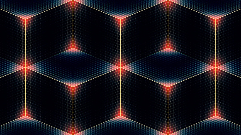 black Color, eternity, full frame, diamond, pattern, lens flare, sky, striped, photographic Effects, symbol, cube, creativity, shape, line, shade, backdrop