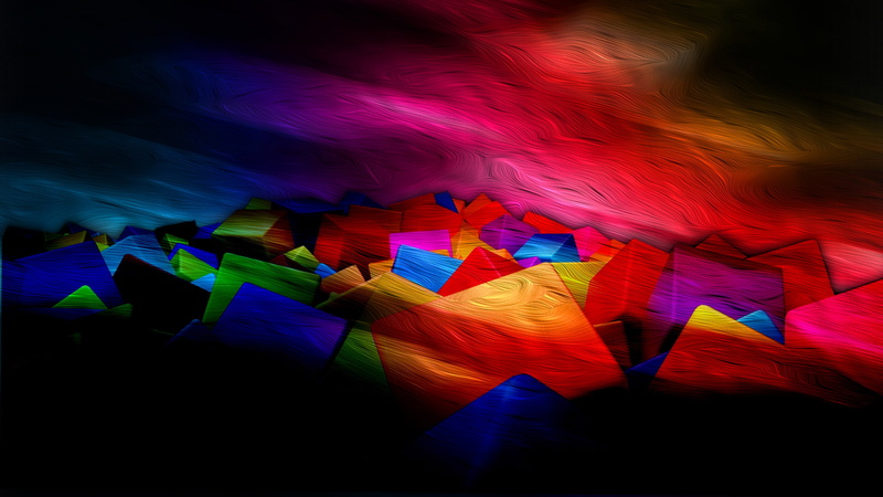 vibrant color, red, 1080P, blurred motion, indoors, abstract, texture, glowing, square, pattern, the volume, design, twilight, long exposure
