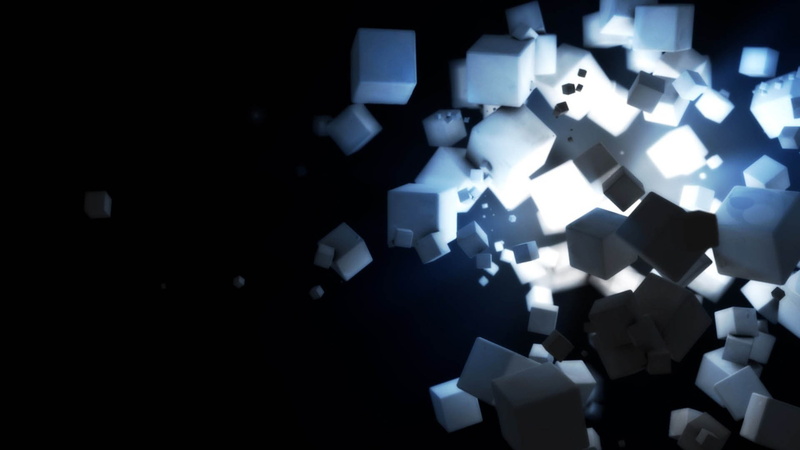 1080P, puzzle, abundance, blue, black background, backgrounds, technology, cube, night, large group of objects, copy space, indoors, decor, no people