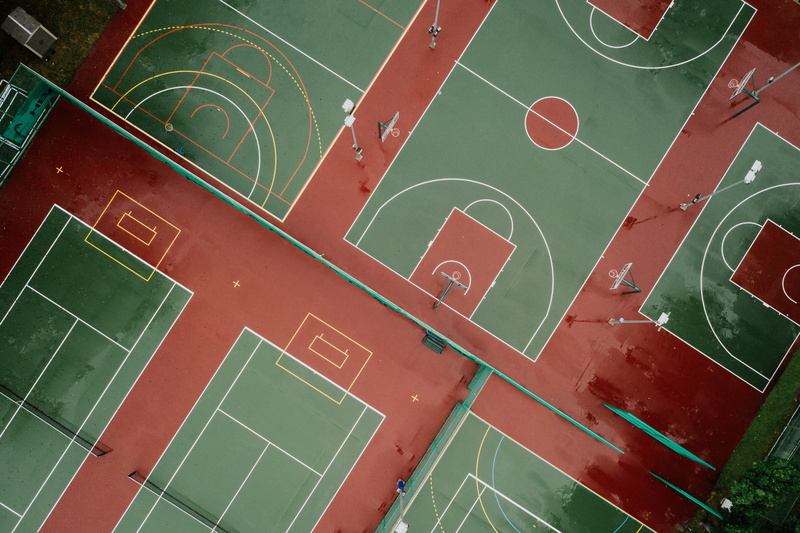 close-up, s, top, court, backgrounds, sign, basketball, red, photography, number, stadium, pattern, green color, full frame, elementary school, high angle view