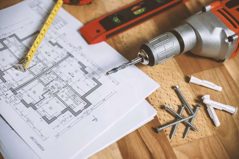 wood - material, screws, indoors, paper, designing, blueprint, table, no people, plan, high angle view, floor, tool, wood, workshop, art and craft, diagram