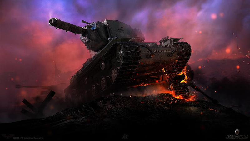 PC gaming, Video Game Art, vehicle, military, tank, World of Tanks, KV-2, 1080P