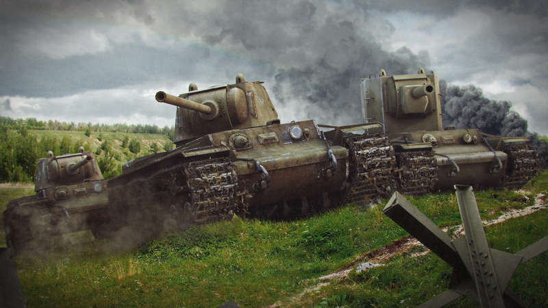 KV 1, KV 2, field, the past, video games, Wargaming, run-down, train, land, deterioration, World Of Tanks, no people, abandoned, sky, history, decline