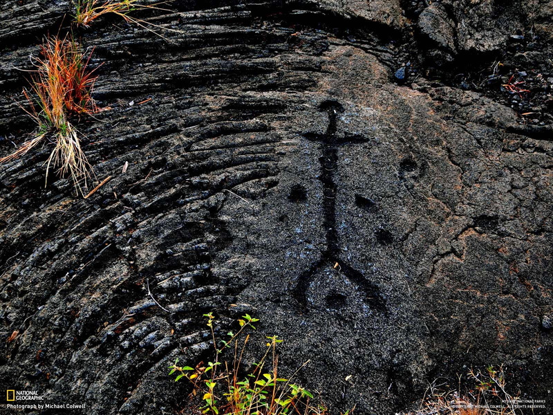 wood, hd, petroglyphs, pictographs, log, nature, 720P