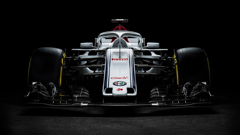 car, still life, sign, technology, front view, red, Formula one, 1080P, Sauber, close-up, metal, transportation, no people, land vehicle, black background