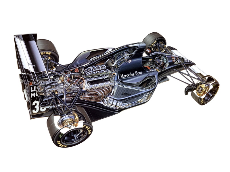 cutaway, 1993, race, ilmor, v10, racing, interior, sauber, engine, formula, c12, 1080P
