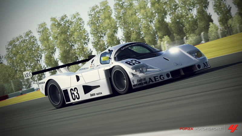 games, art, benz, 1080P, mercedes, Video Games, sauber, sauber c9, Forza Motorsport 4, forza, xbox, motorsport, Xbox 360, c, 1989, video, cars, hd