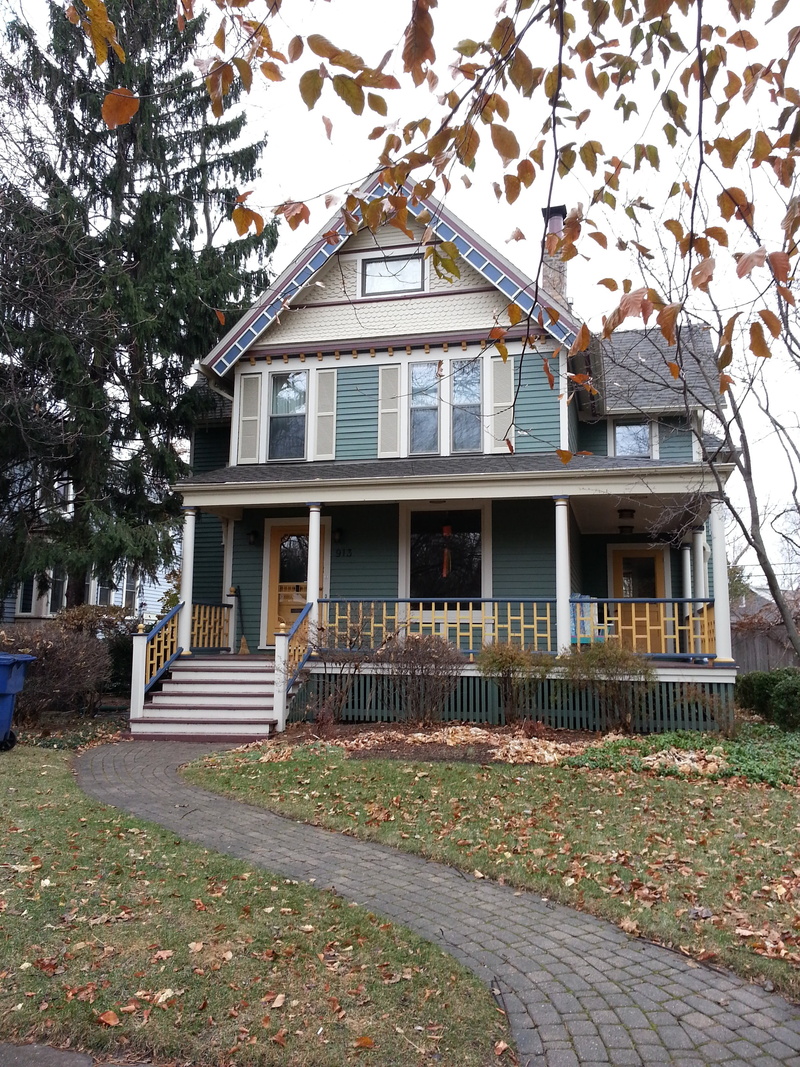 footpath, architecture, view, victorian, tree, structure, residential, porch, path, leaf, home, steps, sky, building exterior, 2K, gray, wealth, property