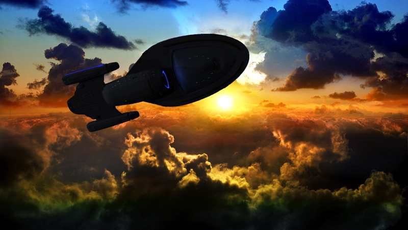 Star Trek, Space, Voyager, Sunrise, Planet, Sci Fi, 1080P