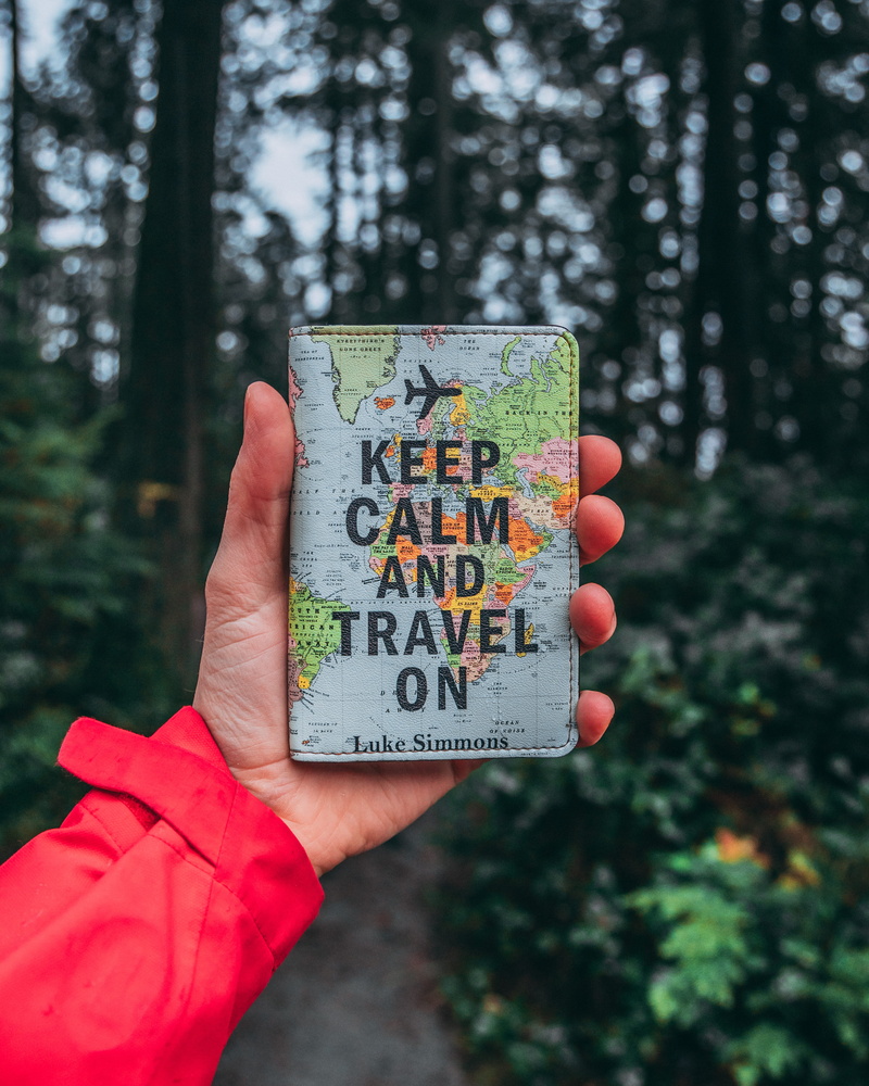 keep calm and travel on, finger, text, holding, coffee cup, human finger, paper, calm, bag, can, hand, keep, real people, watering can, pacific northwest
