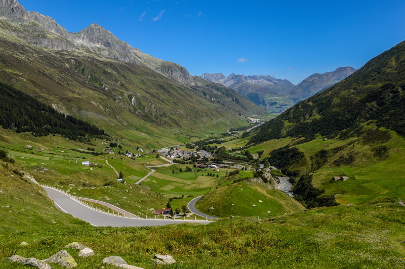 swiss alps, road, mood, tranquil scene, landscape, mountain range, beauty in nature, field, outdoors, valley, oppressive, mountains, god hard passport