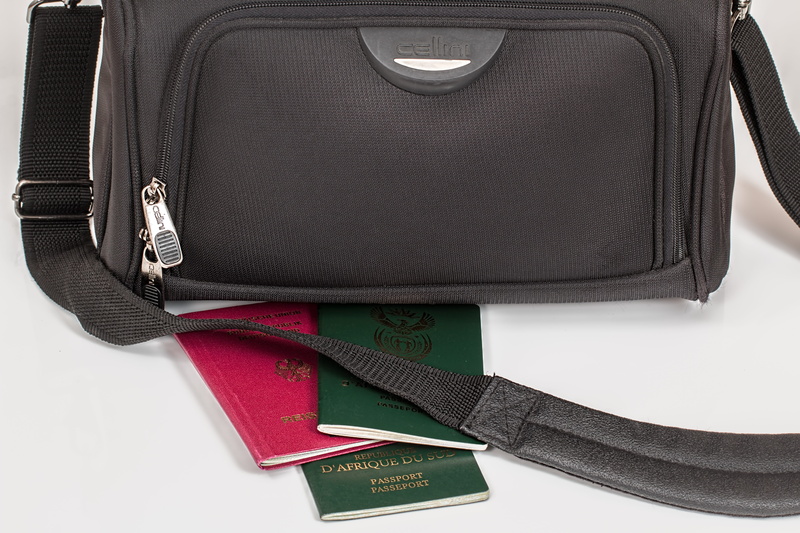 passenger, vacation, leather, tour, belt, no people, white, baggage, tourist, suitcase, scarf, passport, luggage, flight, business, transportation, journey