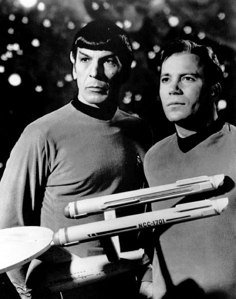 black and white, 1080P, leonard nimoy, movies, looking at camera, males, vintage, arts culture and entertainment, tv show, young men, two people, last frontier
