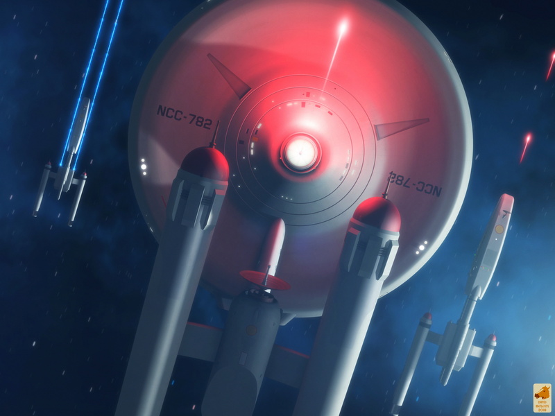 4K, ncc, Andorian, ship, Starship, white, 4K, illustration