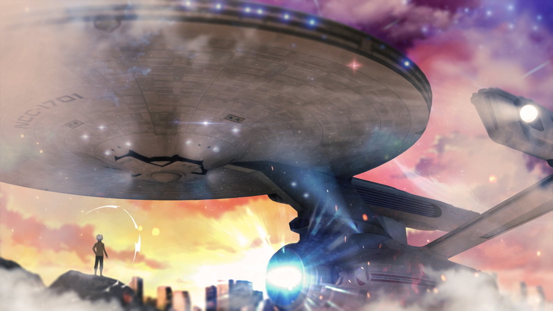 Anime, 1080P, Original, Starship, USS Enterprise (NCC-1701)