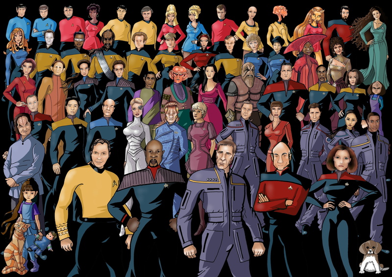 series, entertainment, kirk, star, trek, tv, t, group, science, spock, picard, 2K, james, gen, Star Trek, jeanluc, art, next, fiction, hd