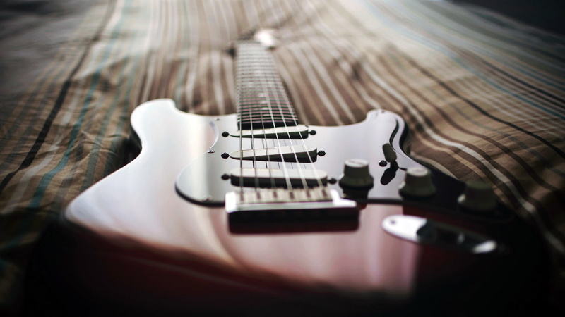 guitar, 1080P, music, brown, hd, stratocaster
