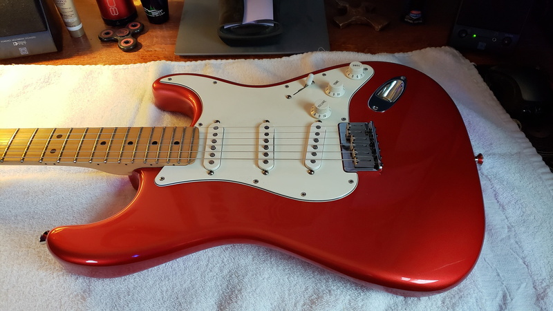 Fender, Chrome Red, 4K, guitar, Stratocaster
