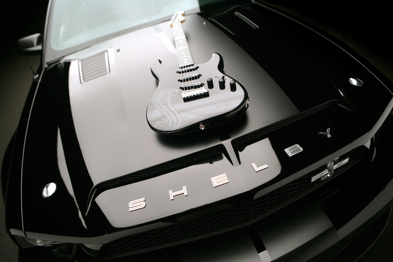 shelby, 500kr, guitar, luxury, dashboard, close-up, elegance, western script, speed, mode of transportation, technology, music, vehicle Interior, driving