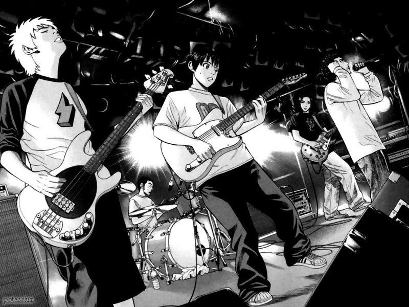 sunlight, monochrome, manga, sculpture, Sakurai Yuji, art and craft, Chiba Tsunemi, outdoors, arts culture and entertainment, day, representation, Taira Yoshiyuki