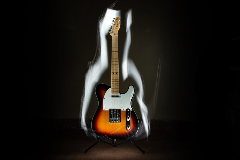 electric, dark, double bass, single object, stage, musical equipment, string, electric guitar, guitar, rock music, fender, wood - material, cut out, arts culture and entertainment