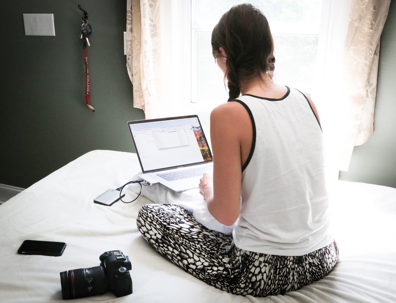 south portland, one person, indoors, casual clothing, young women, camera, laptop, people, table, electronics, young adult, human, tank, person, 4K, furniture