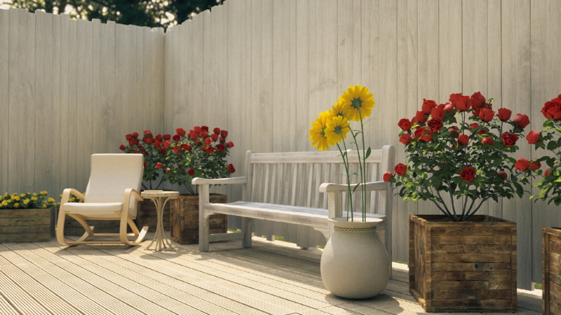 plant, flower, model, chair, nature, furniture, potted plant, 1080P, seat, arrangement, table, flower pot, freshness, wood - material, indoors, no people