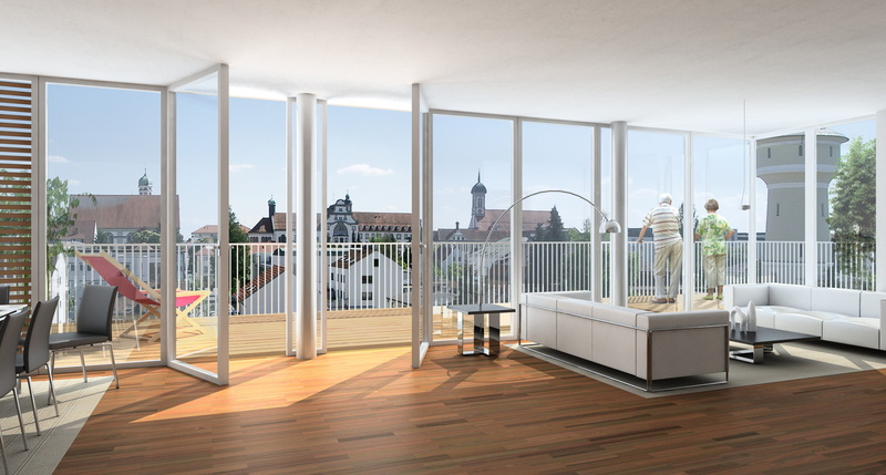 home, man, apartment, home showcase interior, window, hardwood floor, rendering, wood, chair, landscape, built structure, outside, home interior, looking