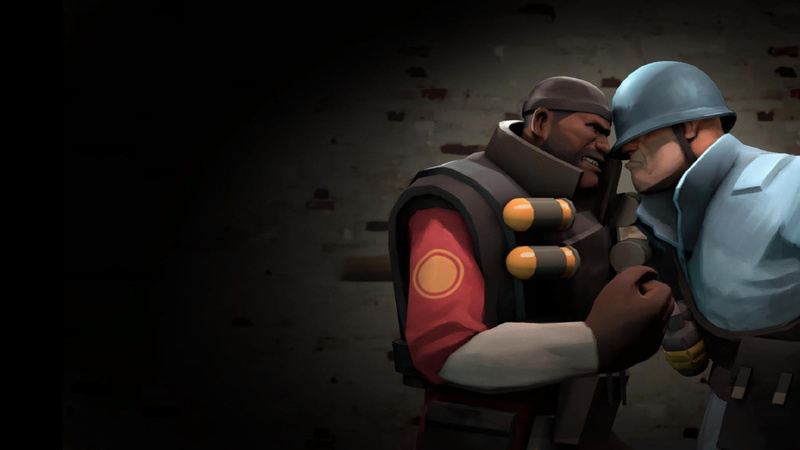 standing, character, people, headwear, real people, helmet, video games, soldier, hat, cooperation, adult, togetherness, Demoman, hardhat, young adult