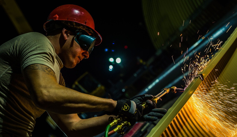 helmet, job, workshop, site, manufacturing equipment, building, effort, task, construction, goggles, sparks, factory, cutting, hard, business, 1080P, motion