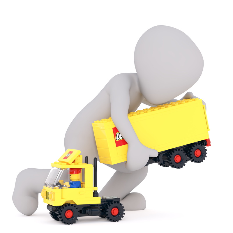 cleaning, 3d man, egg, illustration, transport, children toys, studio shot, delivering, carrying, still life, Truck Driver, Play, mode of transportation
