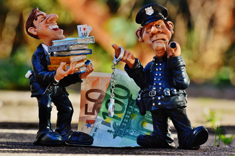finance, tax office, funny, men, police, son, theft, emotion, day, childhood, outdoors, income tax, males, handcuffs, money, arrest, tax evasion, fun, wealth