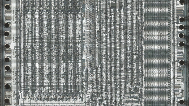 integrated circuits, electronics, CPU, microscopic, 4K, MOS 6502