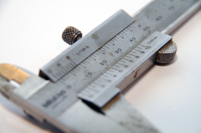 table, office, studio shot, man made, music, white background, vernier caliper, high angle view, caliper, still life, small group of objects, 4K, instrument of measurement