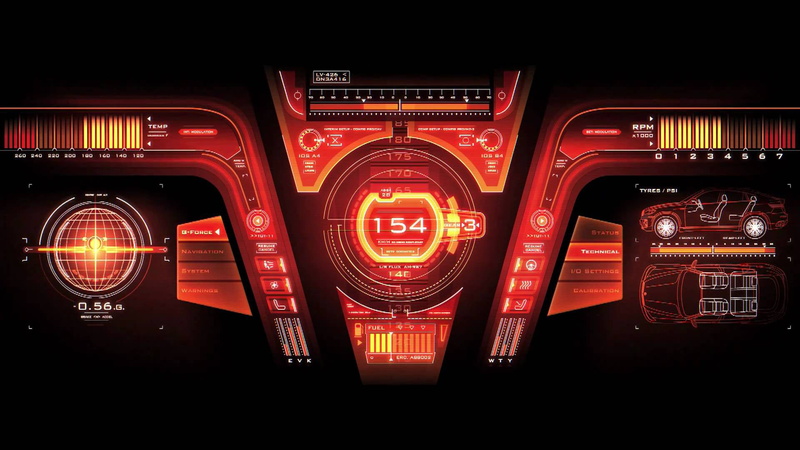 1080P, slot machine, neon, mode of transportation, sign, indoors, illuminated, record player, dark, western script, safety, red, black background, device