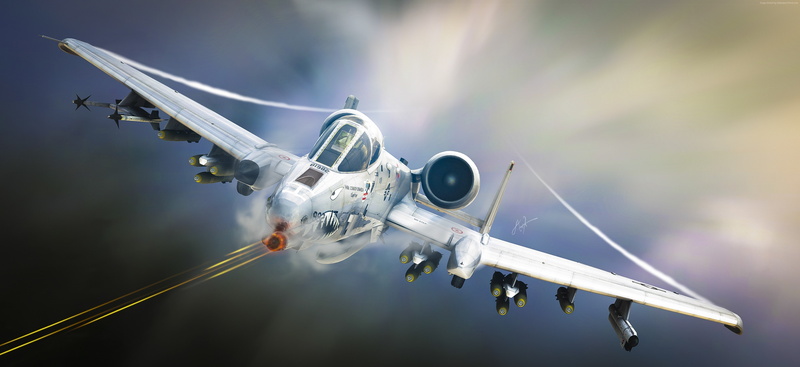 U.S. Air Force, aircraft, US Army, A-10 Thunderbolt II, 4K