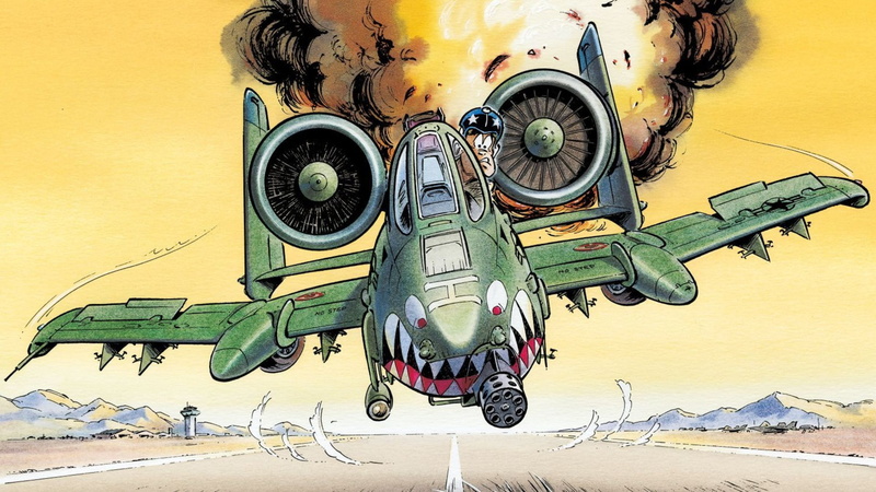USAF, attack, pilot, humor, aerodom, A-10 Thunderbolt II, runway, Republic, figure, warthog, 1080P