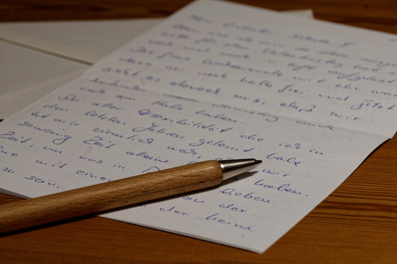 communication, paper, love letter, writing tool, close-up, correspondence, still life, handwriting, document, pen, message, letters, text, writing instrument