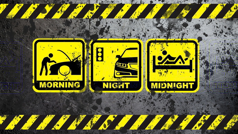 traffic, life, warning Symbol, night, morning, wall - building feature, city, backgrounds, danger, illustration, transportation, yellow, communication