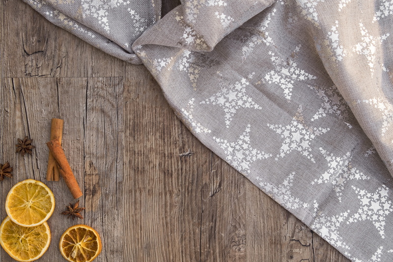 rustic, deco, star, oranges, orange color, greeting card, wood - material, table, holiday, indoors, postcard, background, star anise, celebration, dried fruit