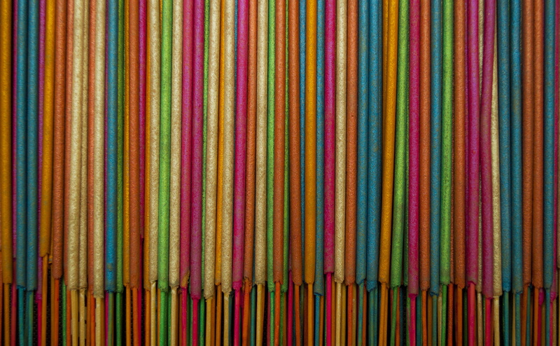 woven, pattern, art and craft, textured, material, sticks, variation, Colorful, 4K, full frame, no people, fragrance, indoors, studio shot, large group of objects
