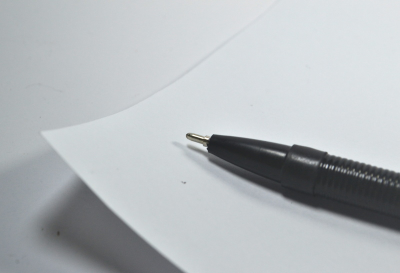 writing, motivation, ballpoint, business, two objects, white paper, high angle view, Mental Block, document, white color, Paper, office supply, silver colored