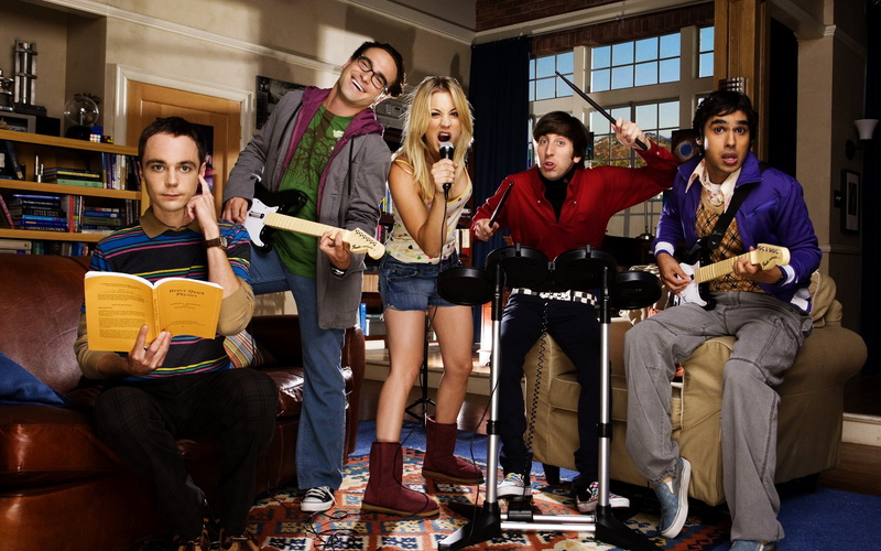 celebrity, kaley cuoco, johnny galecki, theory, poster, bang, big, 2K, jim parsons
