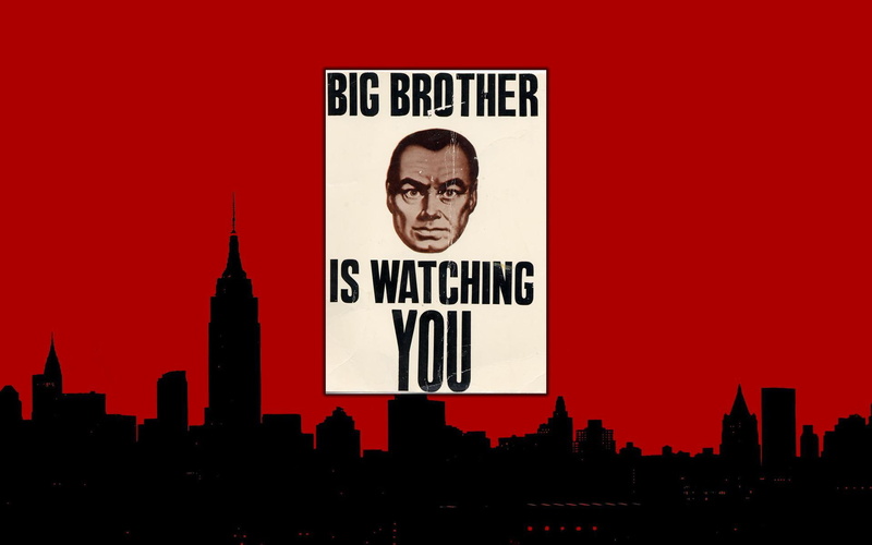 signage, watching, george orwell, quote, 1920x1200, quotes, bog, 1080P, brother