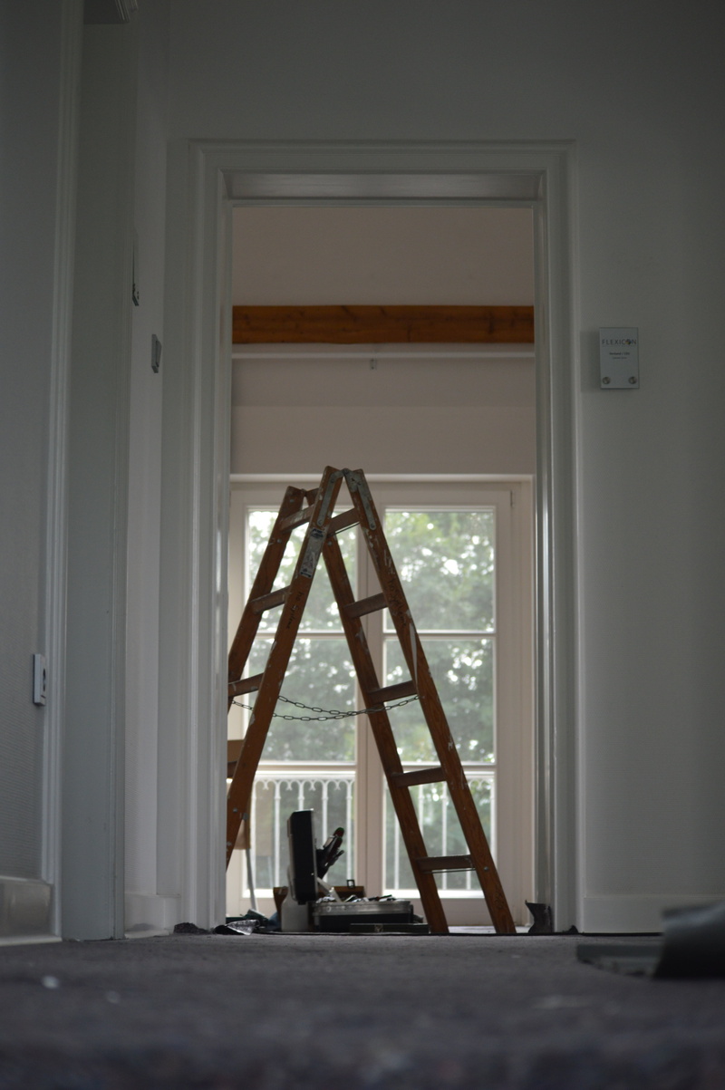 domestic room, indoors, no People, wood - material, brown, scaffold, conversion, built structure, construction work, construction Industry, ladder, renovate