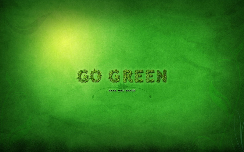 background, 1080P, motto, logo, go, green, eco