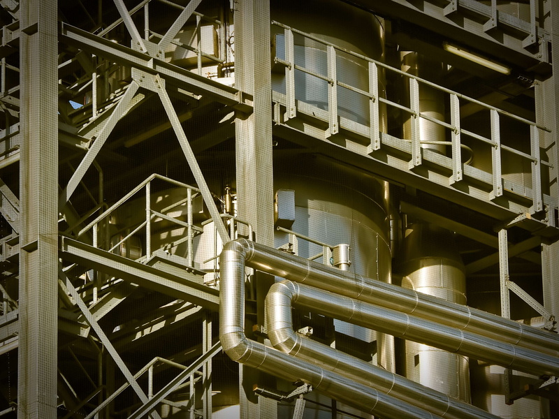 industry, pipe, tu, iron, natural gas, technology, metal, production, building, power, fuel, steel, architecture, engineering, 4K, industrial plant, factory