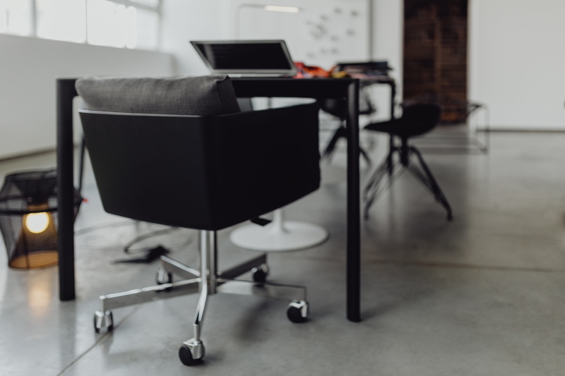 wireless technology, connection, place of work, black furniture, office, work, home decor, office chair, home office, corporate business, workspace, black table