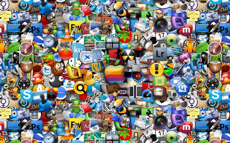 technology, design, collection, text, 1080P, toy, close-up, western script, full frame, indoors, choice, internet, icons, no people, directly above, communication