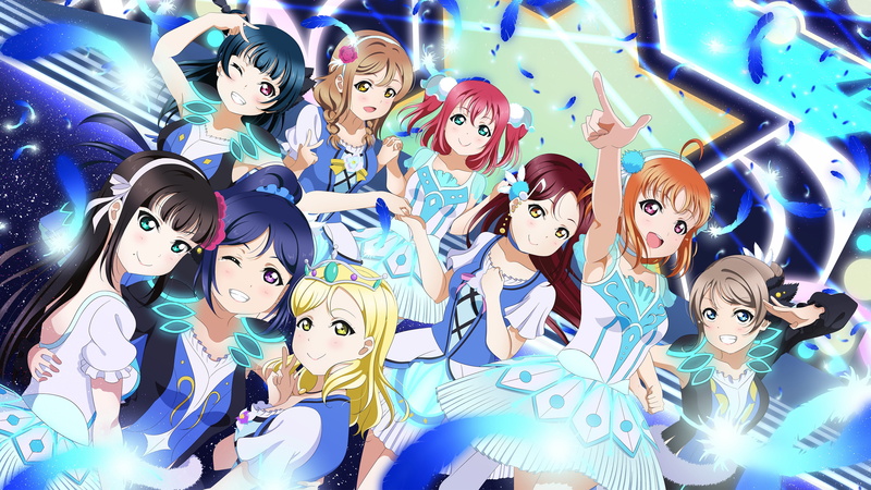 Hanamaru Kunikida, Kanan Matsuura, Ruby Kurosawa, Chika Takami, 4K, Dia Kurosawa, Yoshiko Tsushima, Love Live! Sunshine!!, Mari Ohara, Riko Sakurauchi